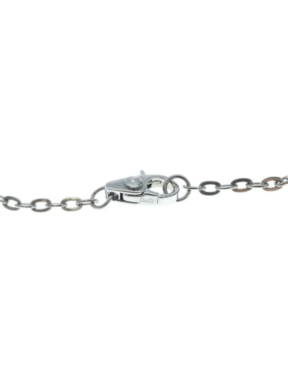 Dolce & Gabbana Coin Pendant Chain Silver Necklace